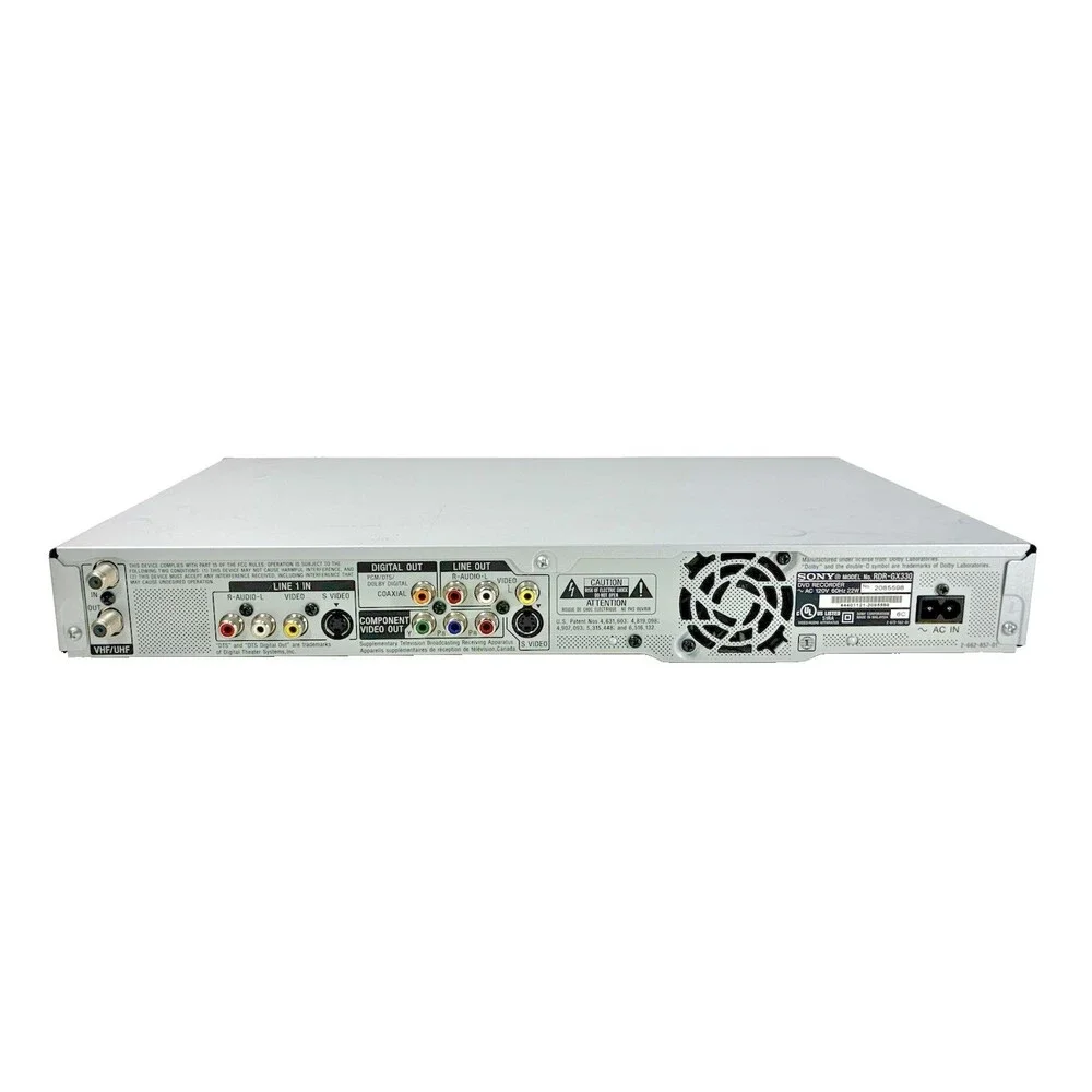 Sony RDR-GX330 DVD Player DVD Recorder with Power Cord Tested